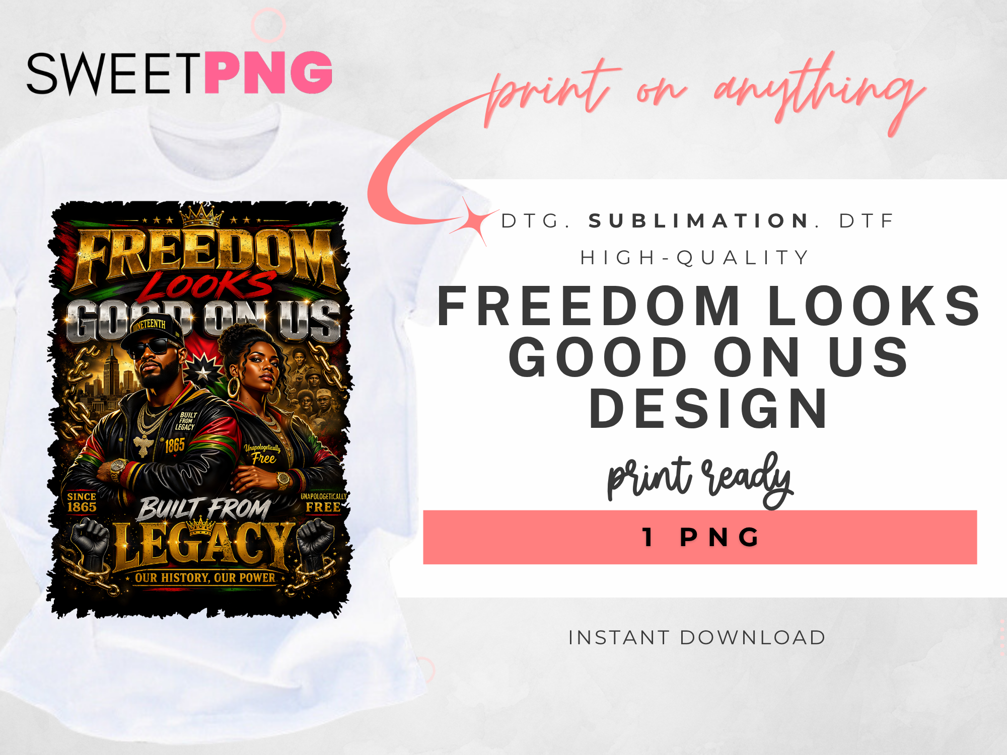 Freedom Looks Good On Us Design