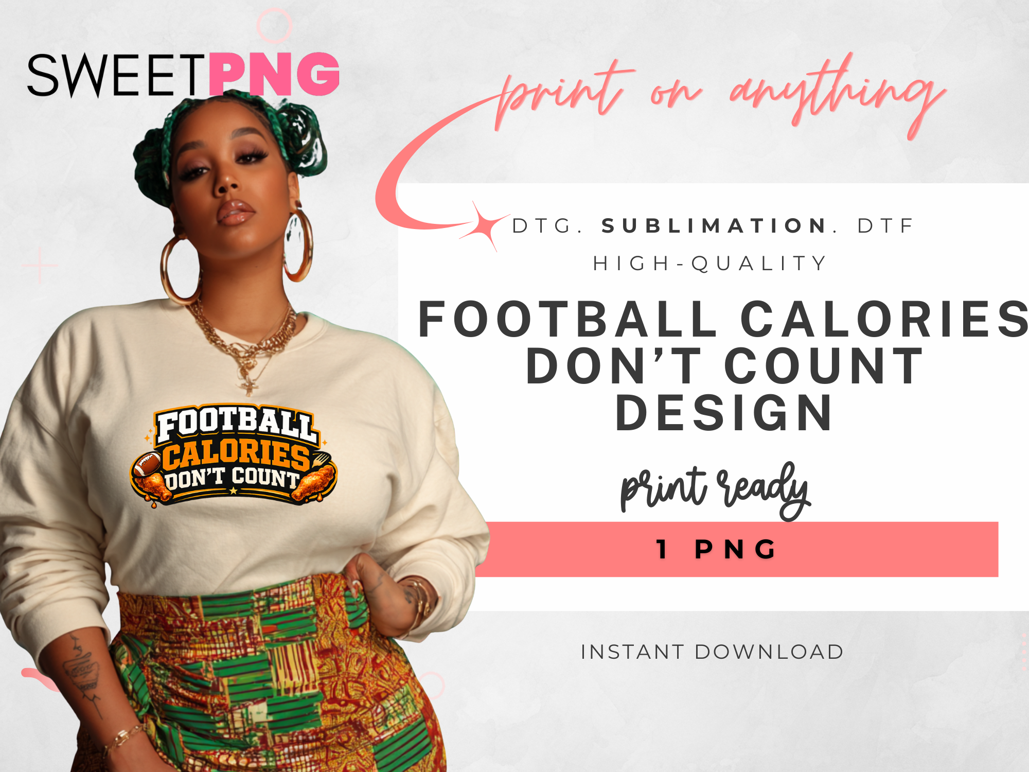 Football Calories Don't Count Design