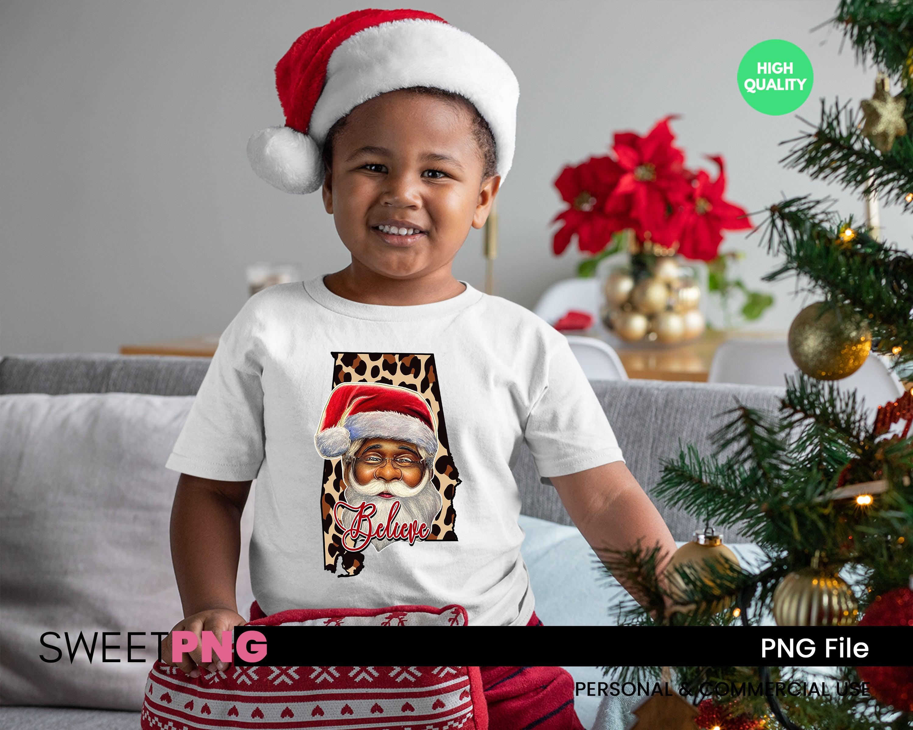 Believe African American Santa Alabama - SweetPNG Designs