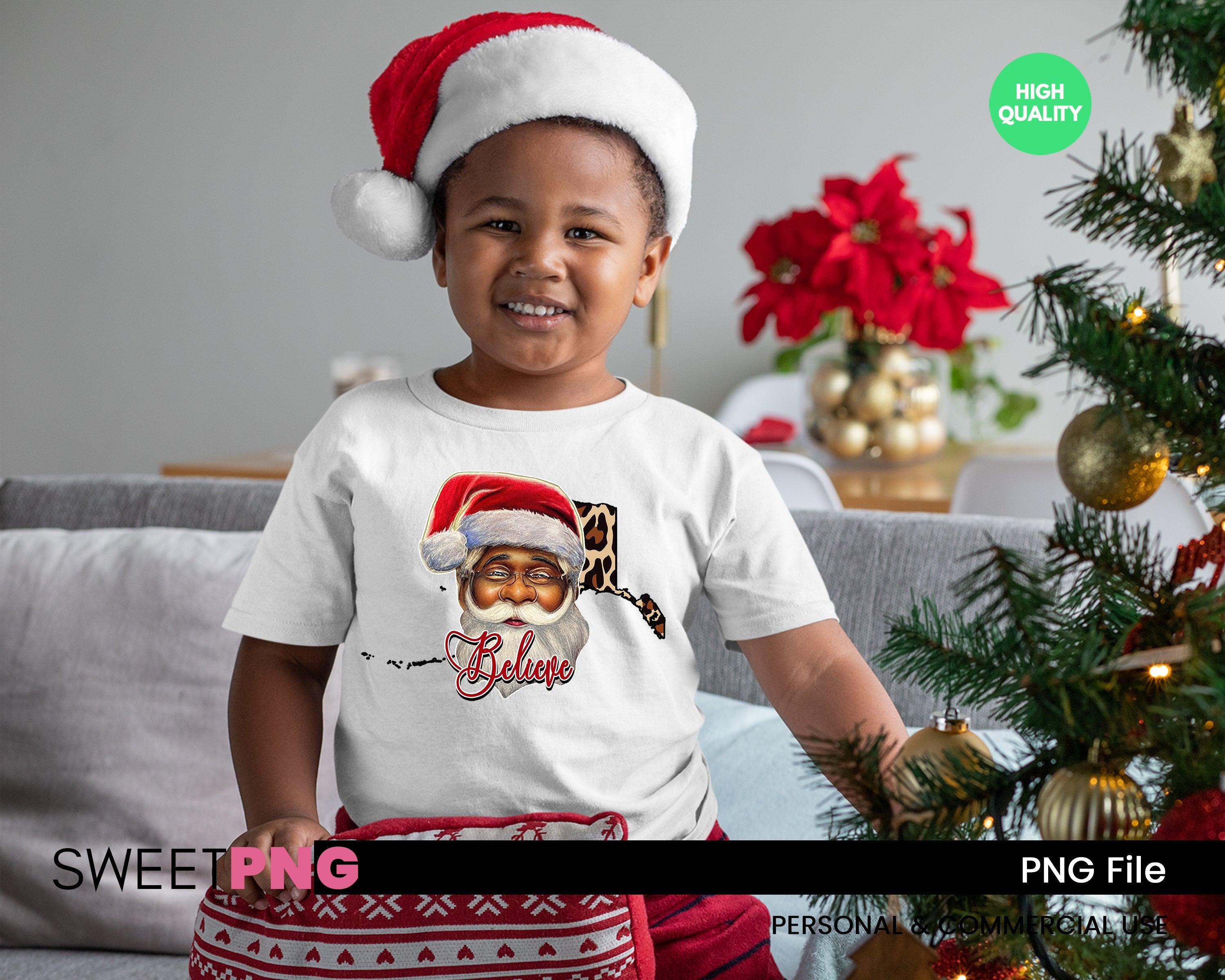 Believe African American Santa Claus Alaska - SweetPNG Designs