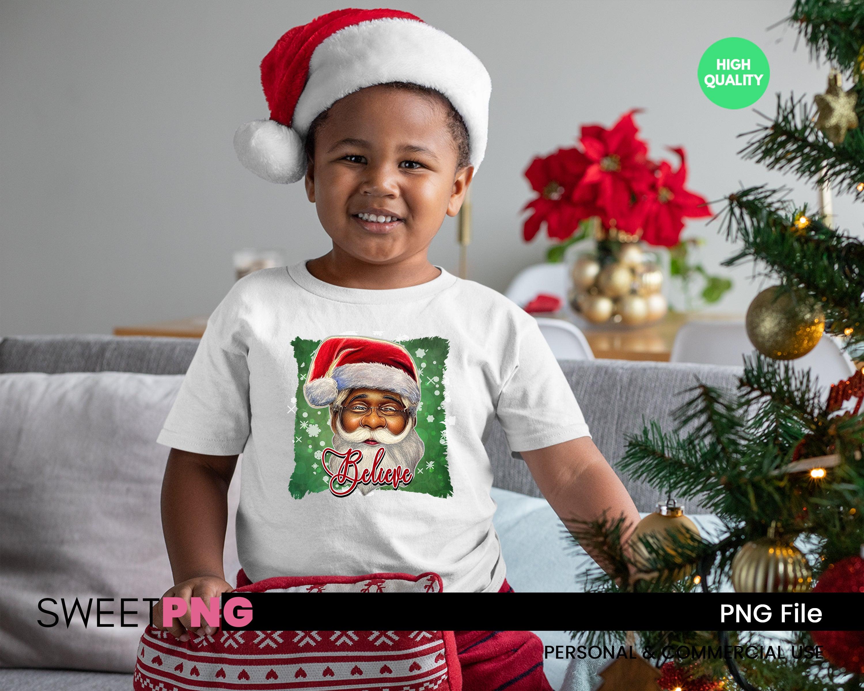 African American Santa Green Design - SweetPNG Designs