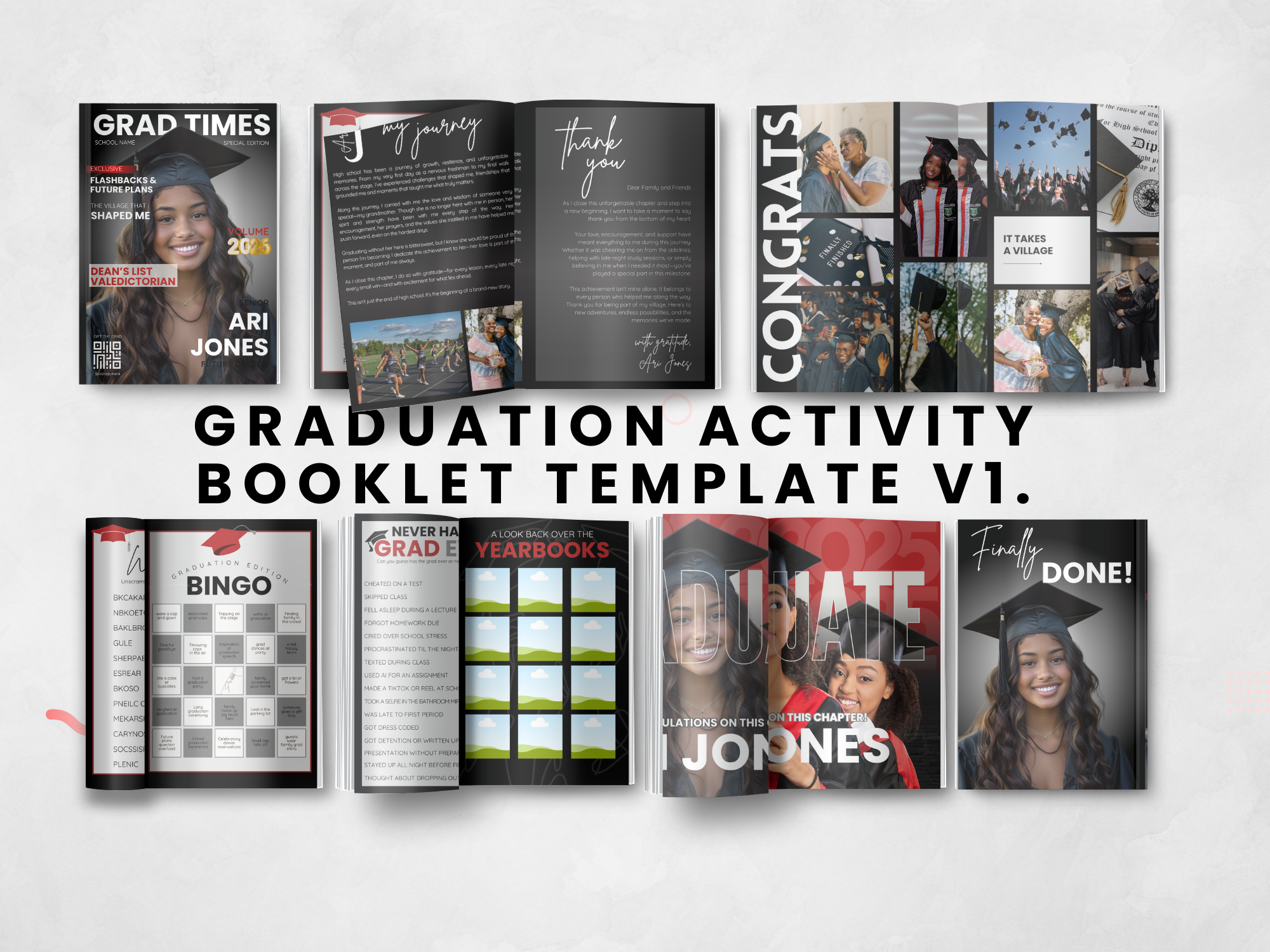 Graduation Activity Booklet Template V1