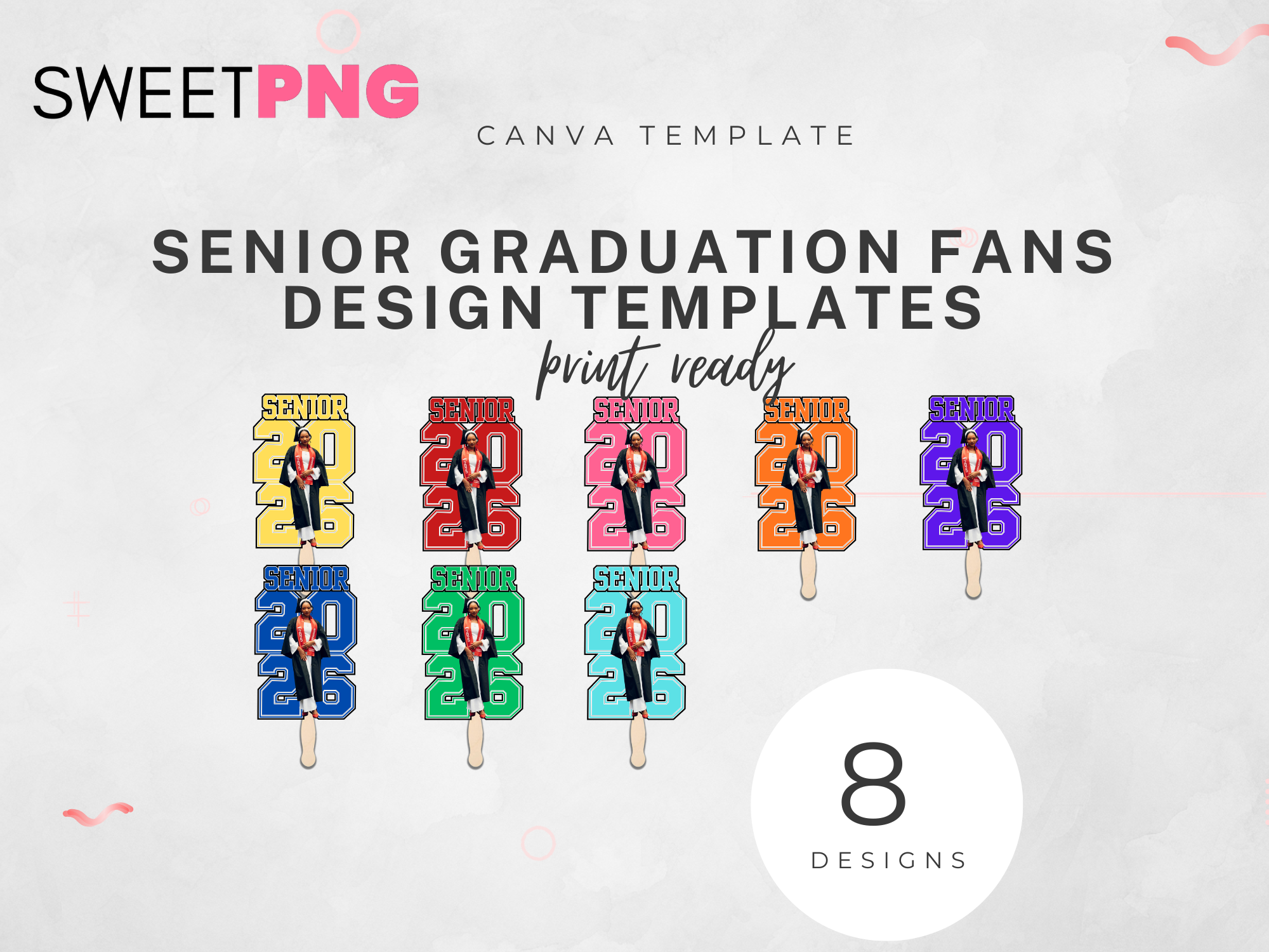 Graduation Fan Senior Design Bundle