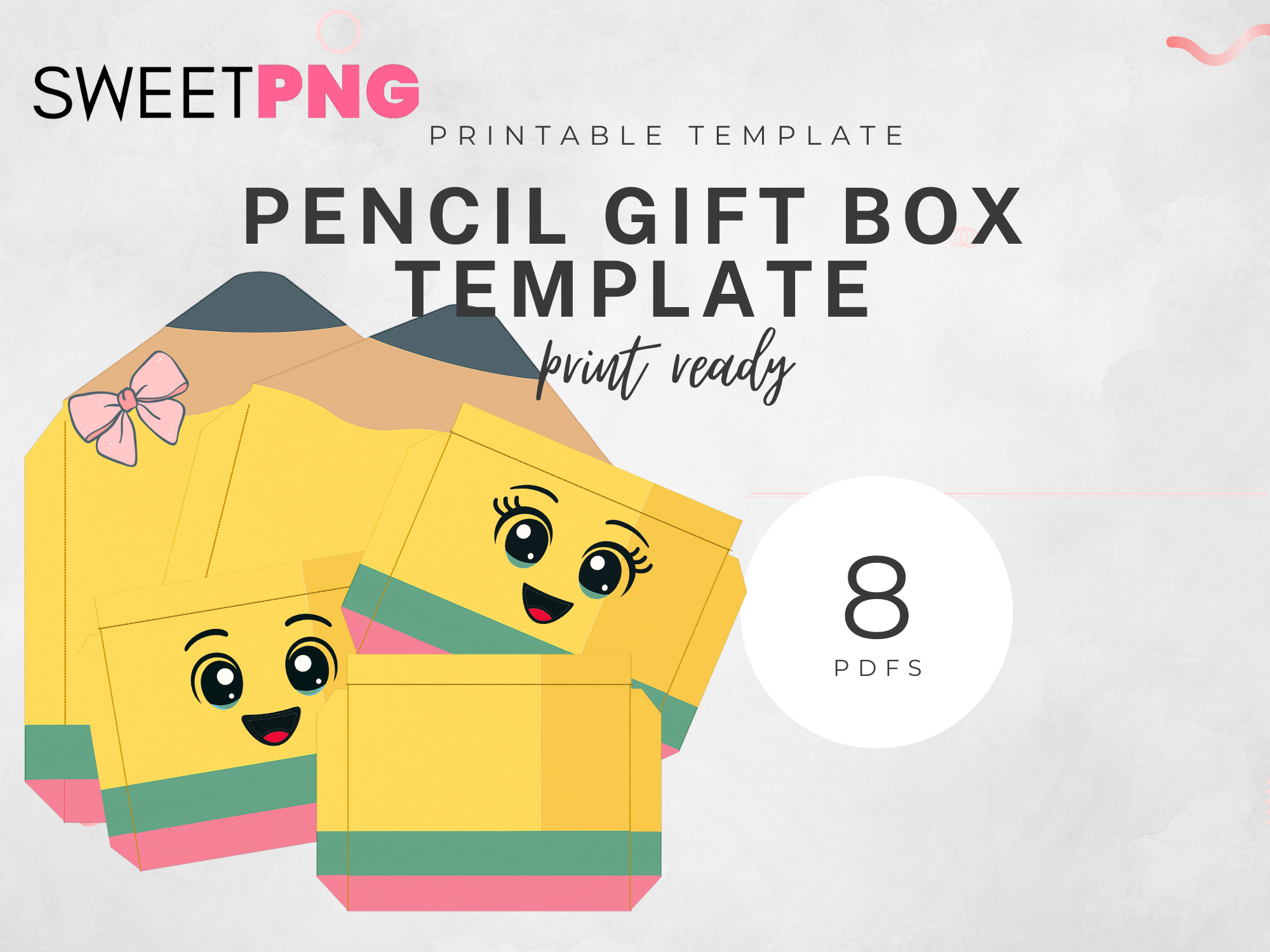 Pencil Gift Box Template